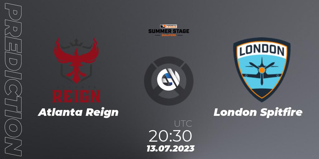 Atlanta Reign vs London Spitfire: Betting TIp, Match Prediction. 13.07.23. Overwatch, Overwatch League 2023 - Summer Stage Qualifiers