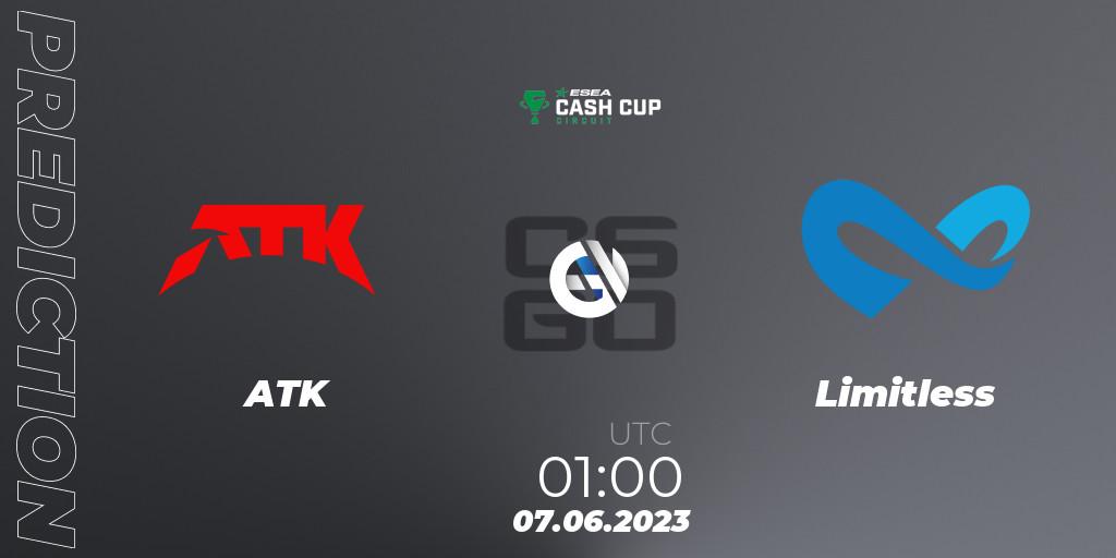 ATK vs Limitless: Betting TIp, Match Prediction. 07.06.23. CS2 (CS:GO), ESEA Cash Cup Circuit Season 1 Finals