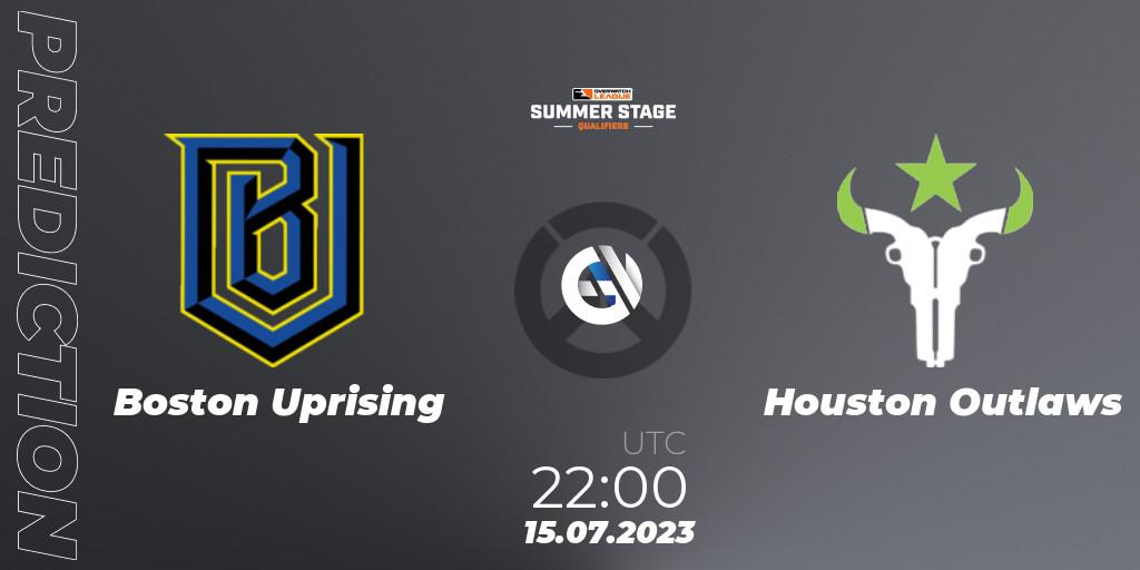 Boston Uprising vs Houston Outlaws: Betting TIp, Match Prediction. 15.07.23. Overwatch, Overwatch League 2023 - Summer Stage Qualifiers