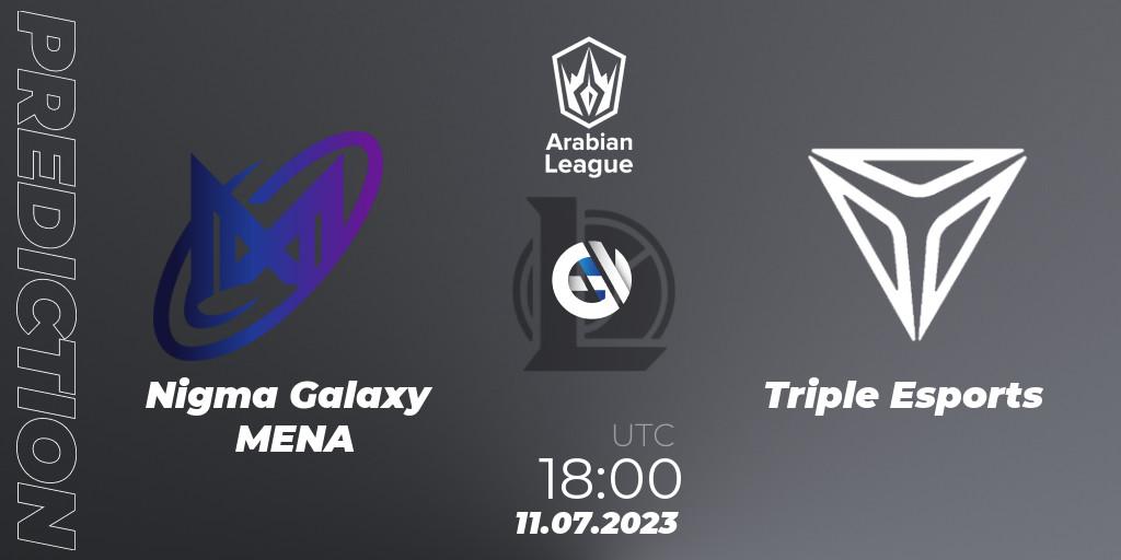 Nigma Galaxy MENA vs Triple Esports: Betting TIp, Match Prediction. 11.07.23. LoL, Arabian League Summer 2023 - Group Stage