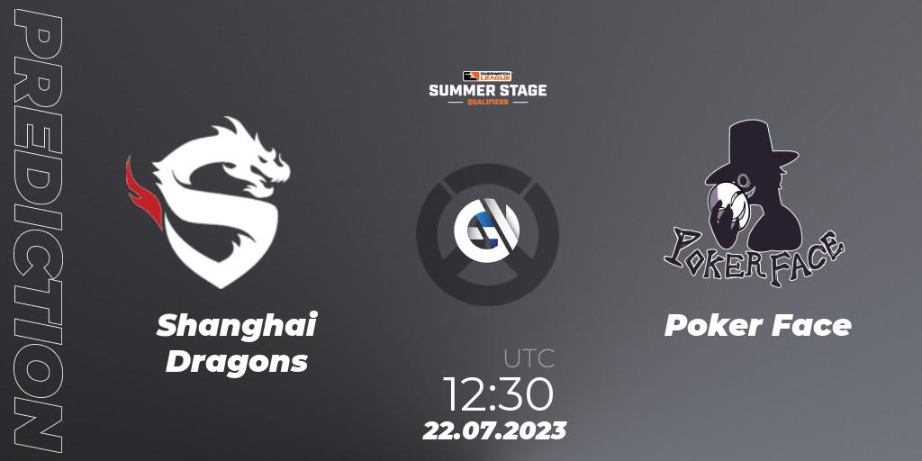 Shanghai Dragons vs Poker Face: Betting TIp, Match Prediction. 22.07.23. Overwatch, Overwatch League 2023 - Summer Stage Qualifiers