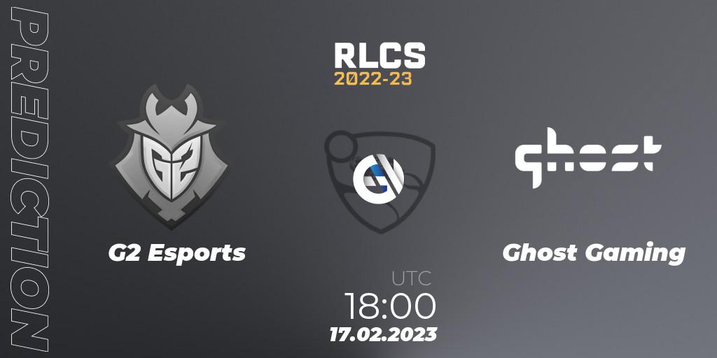 G2 Esports vs Ghost Gaming: Betting TIp, Match Prediction. 17.02.23. Rocket League, RLCS 2022-23 - Winter: North America Regional 2 - Winter Cup
