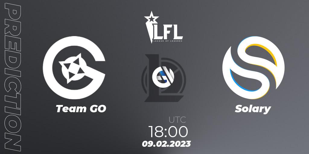 Team GO vs Solary: Betting TIp, Match Prediction. 09.02.23. LoL, LFL Spring 2023 - Group Stage