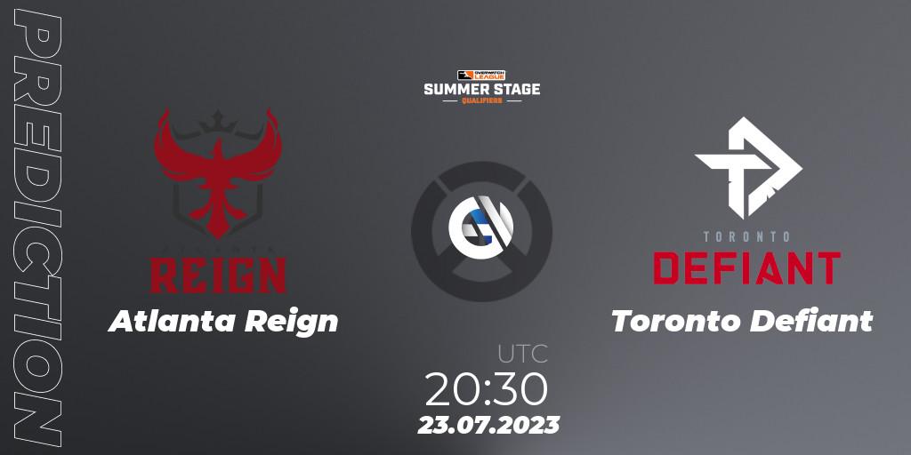 Atlanta Reign vs Toronto Defiant: Betting TIp, Match Prediction. 23.07.23. Overwatch, Overwatch League 2023 - Summer Stage Qualifiers