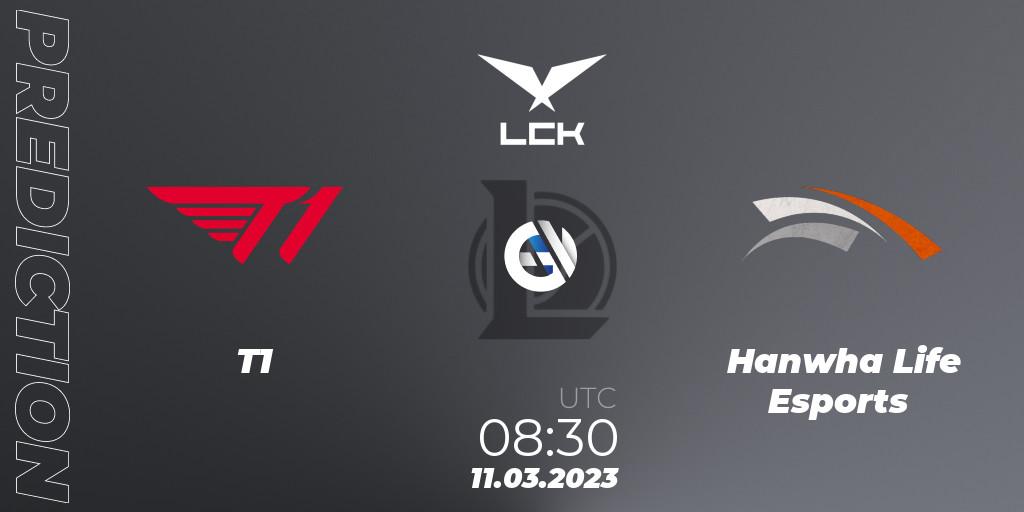 T1 vs Hanwha Life Esports: Betting TIp, Match Prediction. 11.03.23. LoL, LCK Spring 2023 - Group Stage