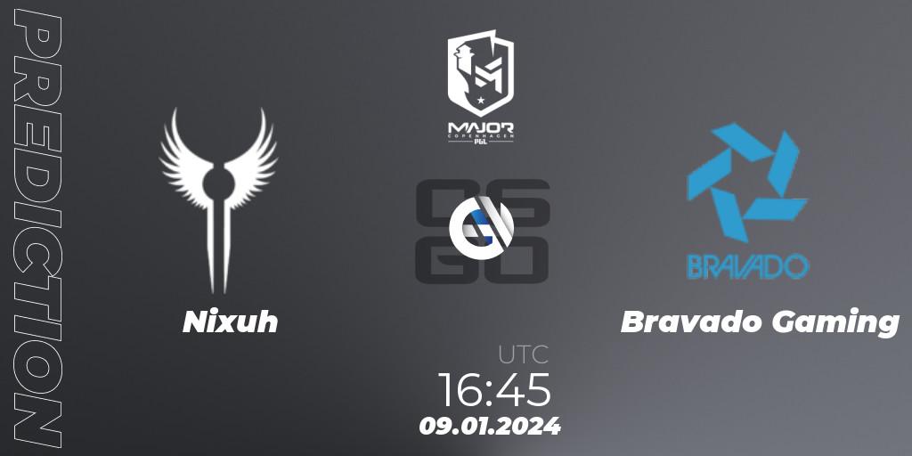 Nixuh vs Bravado Gaming: Betting TIp, Match Prediction. 09.01.24. CS2 (CS:GO), PGL CS2 Major Copenhagen 2024 South Africa RMR Open Qualifier