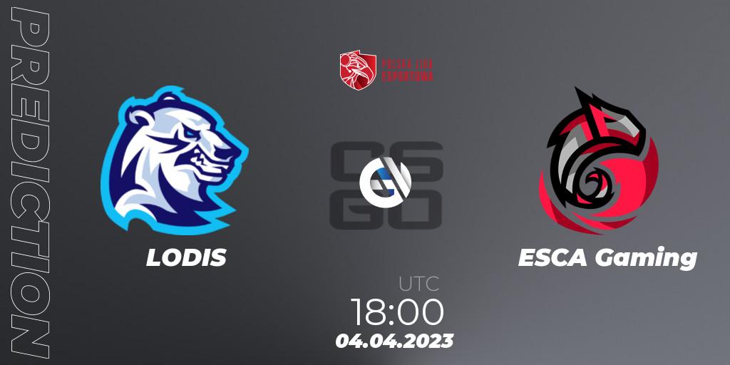 LODIS vs ESCA Gaming: Betting TIp, Match Prediction. 04.04.23. CS2 (CS:GO), Polska Liga Esportowa 2023: Split #1