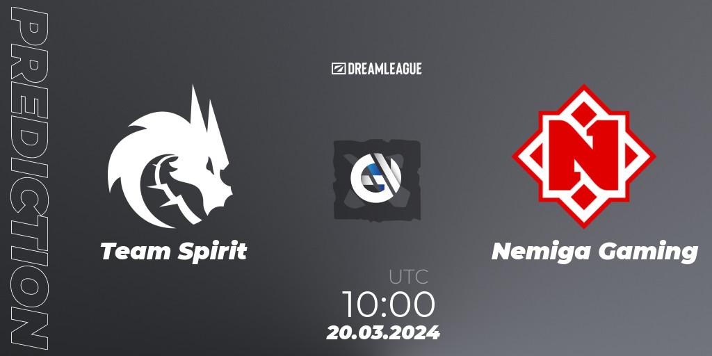 Team Spirit vs Nemiga Gaming: Betting TIp, Match Prediction. 20.03.24. Dota 2, DreamLeague Season 23: Eastern Europe Closed Qualifier