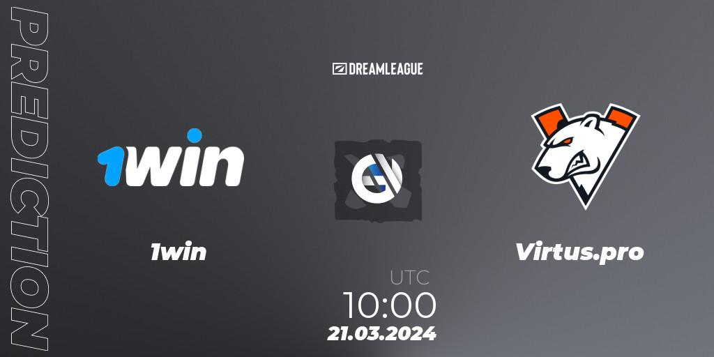 1win vs Virtus.pro: Betting TIp, Match Prediction. 21.03.24. Dota 2, DreamLeague Season 23: Eastern Europe Closed Qualifier