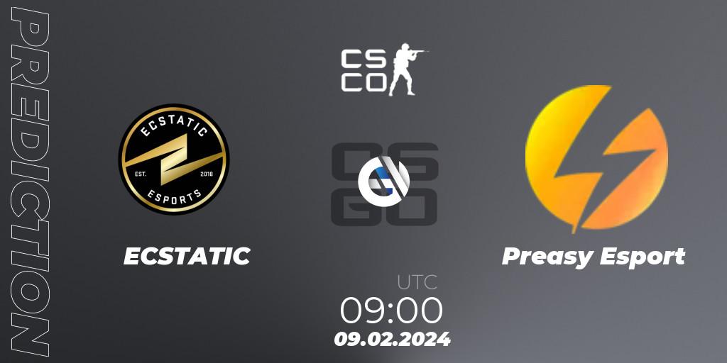 ECSTATIC vs Preasy Esport: Betting TIp, Match Prediction. 09.02.24. CS2 (CS:GO), European Pro League Season 13