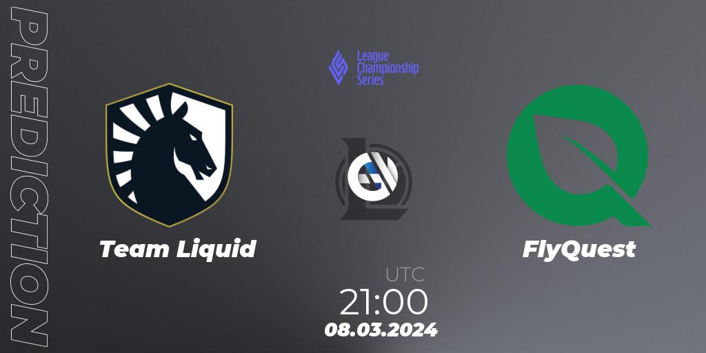Team Liquid vs FlyQuest: Betting TIp, Match Prediction. 08.03.24. LoL, LCS Spring 2024 - Group Stage