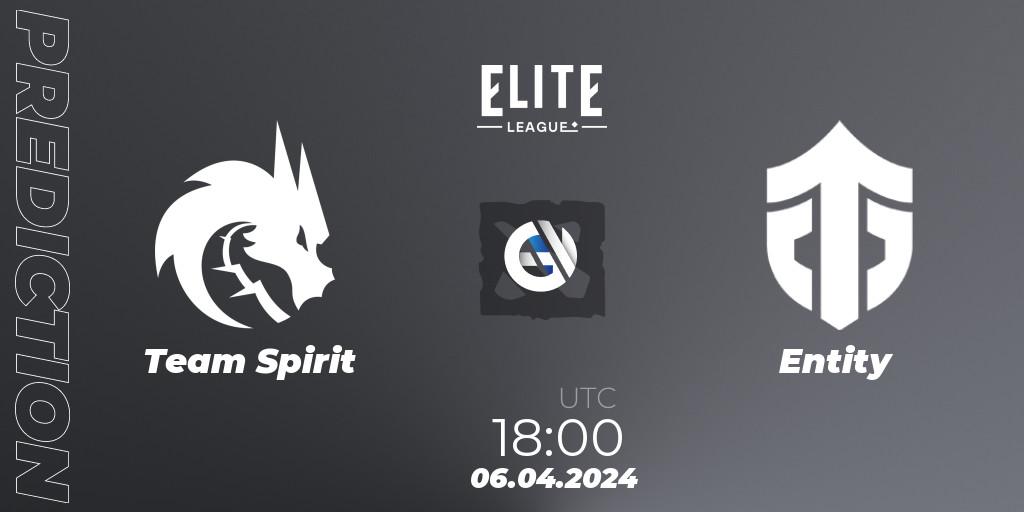 Team Spirit vs Entity: Betting TIp, Match Prediction. 06.04.24. Dota 2, Elite League: Round-Robin Stage