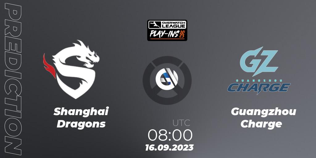 Shanghai Dragons vs Guangzhou Charge: Betting TIp, Match Prediction. 16.09.23. Overwatch, Overwatch League 2023 - Play-Ins