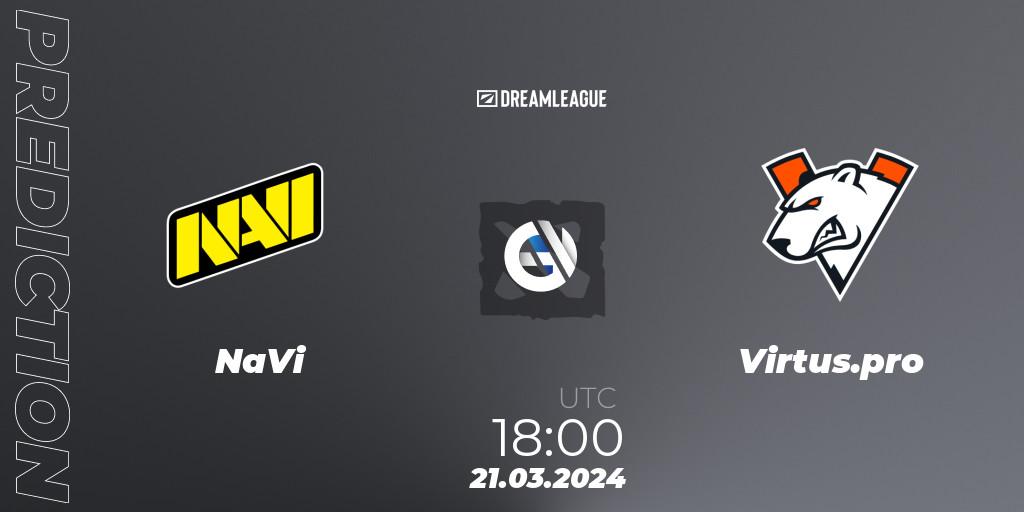 NaVi vs Virtus.pro: Betting TIp, Match Prediction. 21.03.24. Dota 2, DreamLeague Season 23: Eastern Europe Closed Qualifier