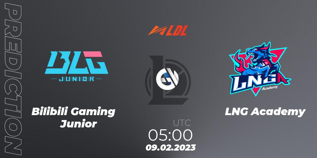Bilibili Gaming Junior vs LNG Academy: Betting TIp, Match Prediction. 09.02.23. LoL, LDL 2023 - Swiss Stage