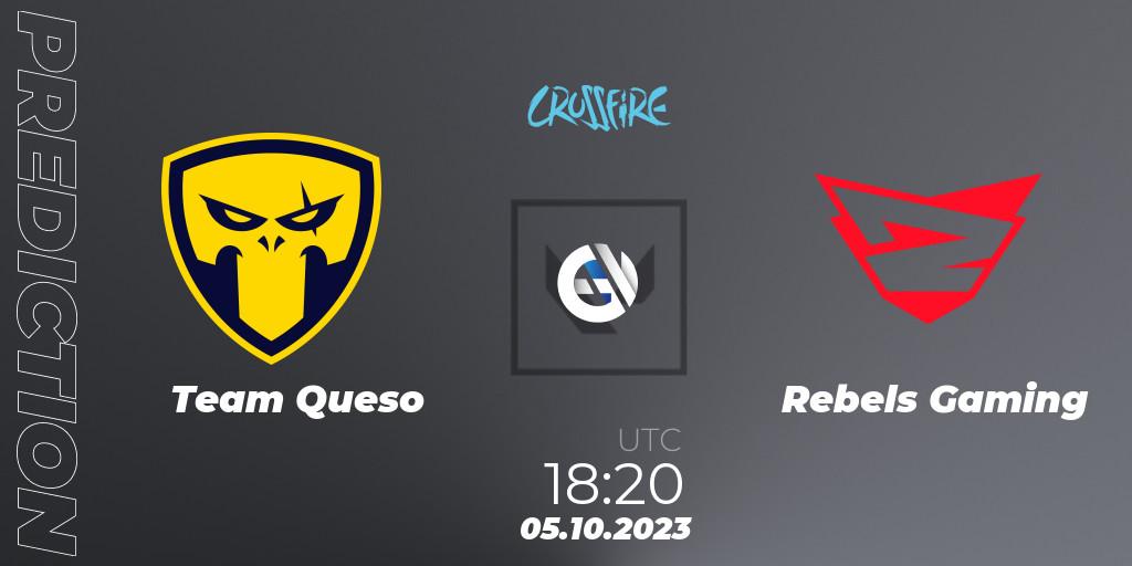 Team Queso vs Rebels Gaming: Betting TIp, Match Prediction. 05.10.23. VALORANT, LVP - Crossfire Cup 2023: Contenders #1