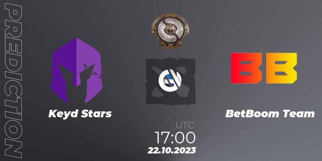 Keyd Stars vs BetBoom Team: Betting TIp, Match Prediction. 22.10.23. Dota 2, The International 2023