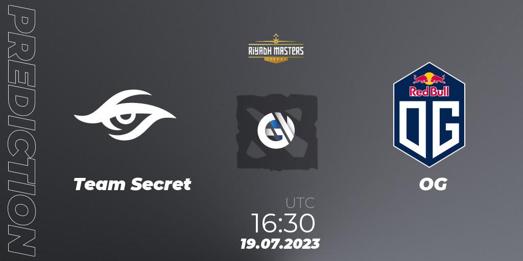 Team Secret vs OG: Betting TIp, Match Prediction. 19.07.23. Dota 2, Riyadh Masters 2023 - Play-In