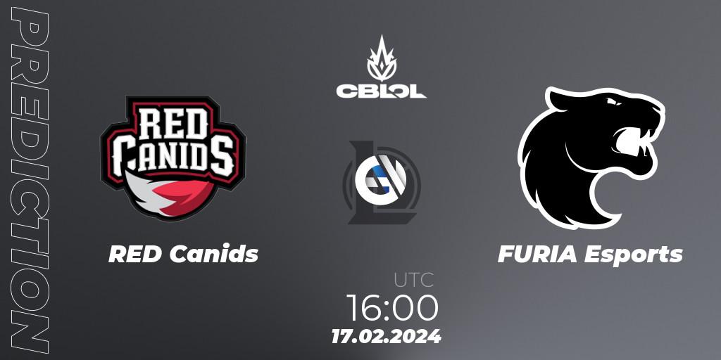 RED Canids vs FURIA Esports: Betting TIp, Match Prediction. 17.02.24. LoL, CBLOL Split 1 2024 - Group Stage