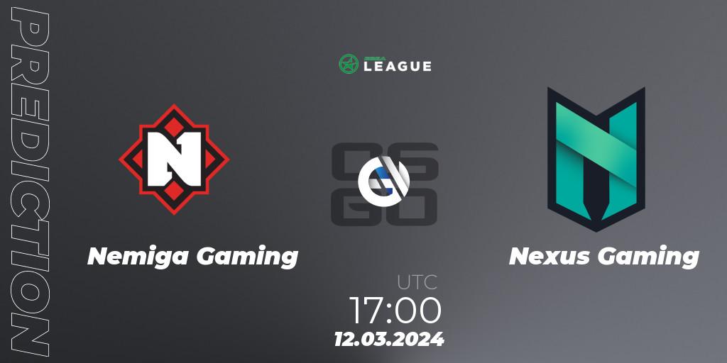 Nemiga Gaming vs Nexus Gaming: Betting TIp, Match Prediction. 12.03.24. CS2 (CS:GO), ESEA Season 48: Advanced Division - Europe