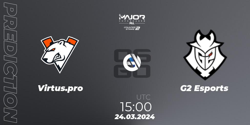 Virtus.pro vs G2 Esports: Betting TIp, Match Prediction. 24.03.24. CS2 (CS:GO), PGL CS2 Major Copenhagen 2024