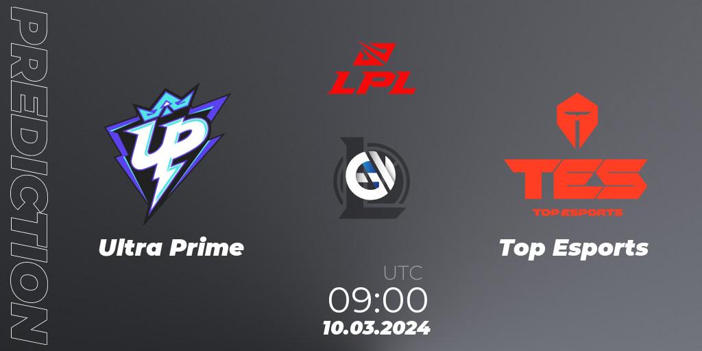 Ultra Prime vs Top Esports: Betting TIp, Match Prediction. 10.03.24. LoL, LPL Spring 2024 - Group Stage