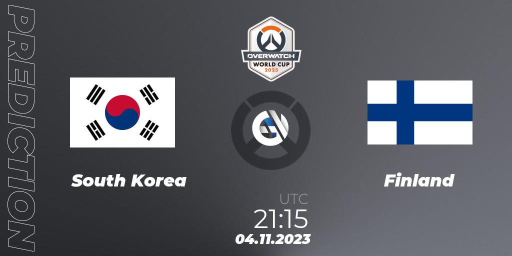 South Korea vs Finland: Betting TIp, Match Prediction. 04.11.23. Overwatch, Overwatch World Cup 2023