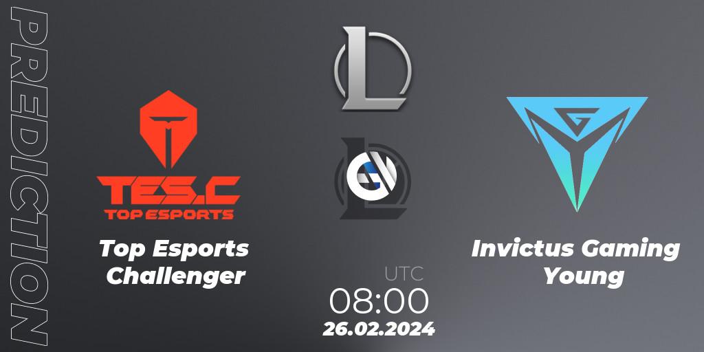 Top Esports Challenger vs Invictus Gaming Young: Betting TIp, Match Prediction. 26.02.24. LoL, LDL 2024 - Stage 1