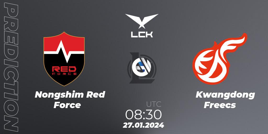 Nongshim Red Force vs Kwangdong Freecs: Betting TIp, Match Prediction. 27.01.24. LoL, LCK Spring 2024 - Group Stage