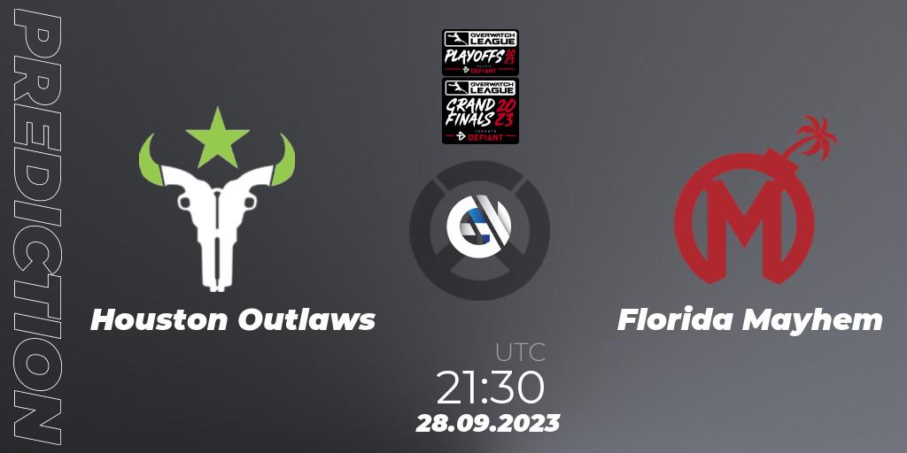 Houston Outlaws vs Florida Mayhem: Betting TIp, Match Prediction. 28.09.23. Overwatch, Overwatch League 2023 - Playoffs