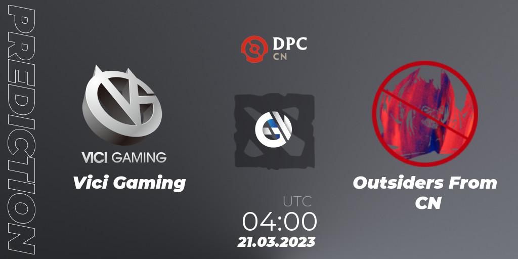 Vici Gaming vs Outsiders From CN: Betting TIp, Match Prediction. 21.03.23. Dota 2, DPC 2023 Tour 2: China Division I (Upper)