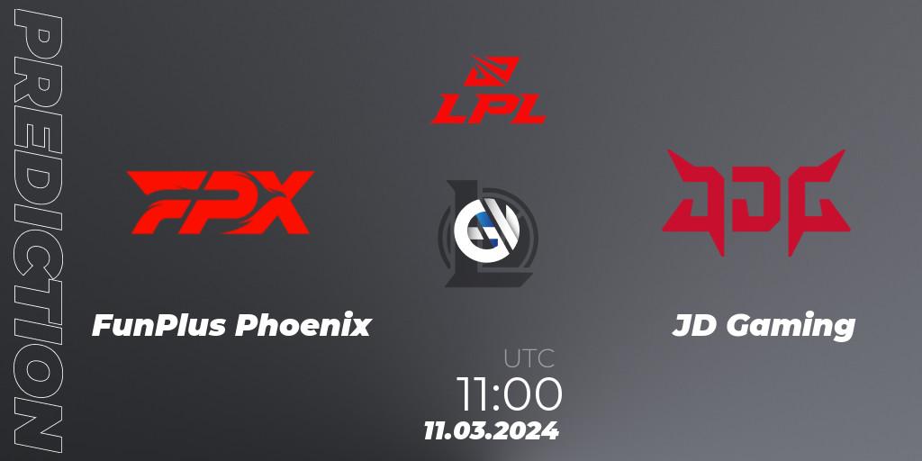 FunPlus Phoenix vs JD Gaming: Betting TIp, Match Prediction. 11.03.24. LoL, LPL Spring 2024 - Group Stage