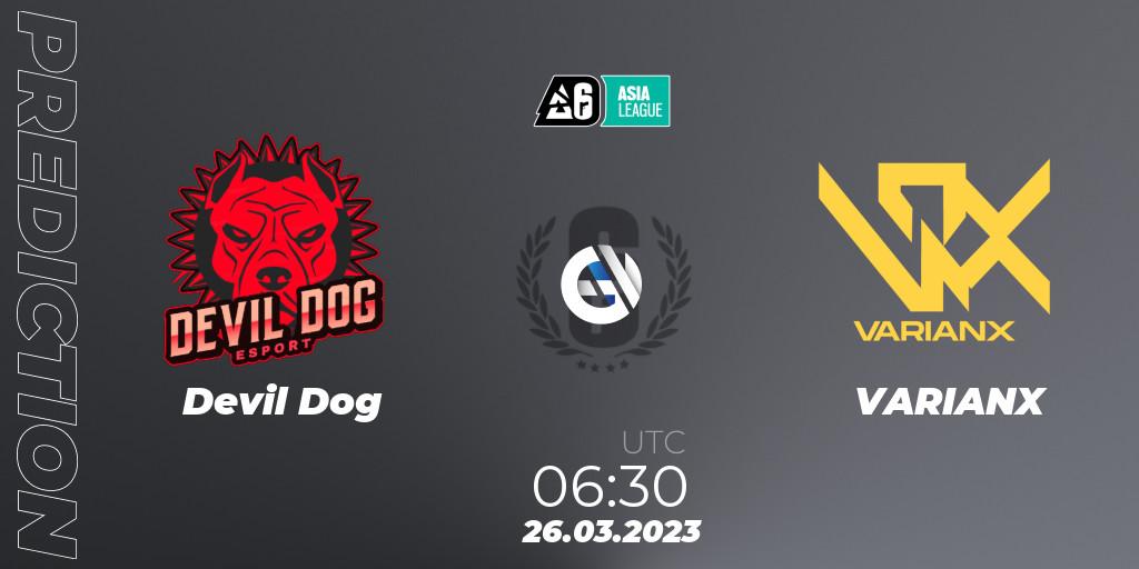 Devil Dog vs VARIANX: Betting TIp, Match Prediction. 26.03.23. Rainbow Six, SEA League 2023 - Stage 1