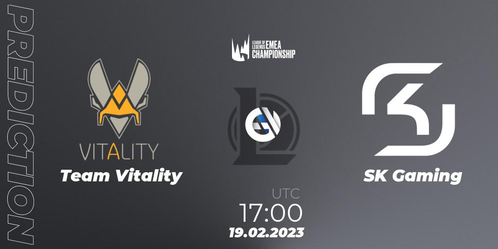 Team Vitality vs SK Gaming: Betting TIp, Match Prediction. 19.02.23. LoL, LEC Winter 2023 - Stage 2