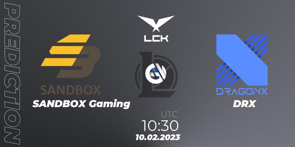 SANDBOX Gaming vs DRX: Betting TIp, Match Prediction. 10.02.23. LoL, LCK Spring 2023 - Group Stage