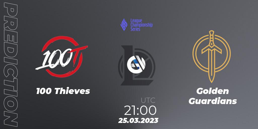 100 Thieves vs Golden Guardians: Betting TIp, Match Prediction. 25.03.23. LoL, LCS Spring 2023 - Playoffs