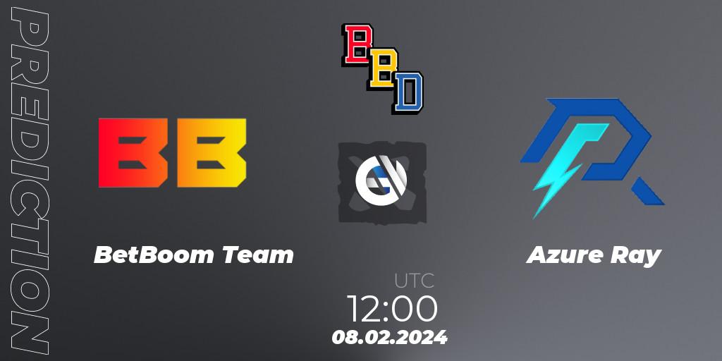 BetBoom Team vs Azure Ray: Betting TIp, Match Prediction. 08.02.24. Dota 2, BetBoom Dacha Dubai 2024