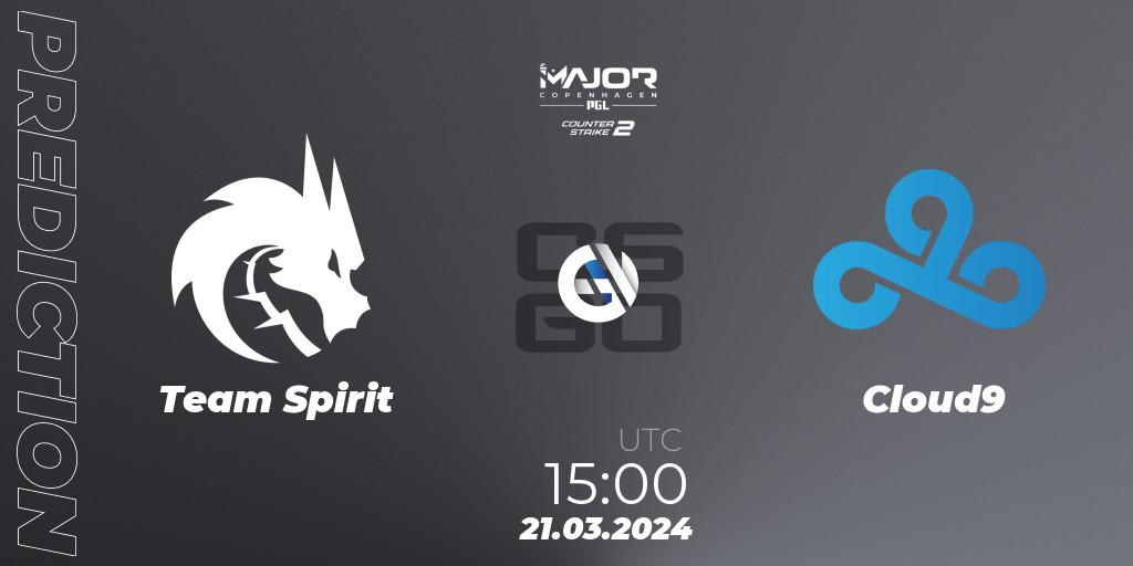 Team Spirit vs Cloud9: Betting TIp, Match Prediction. 21.03.24. CS2 (CS:GO), PGL CS2 Major Copenhagen 2024