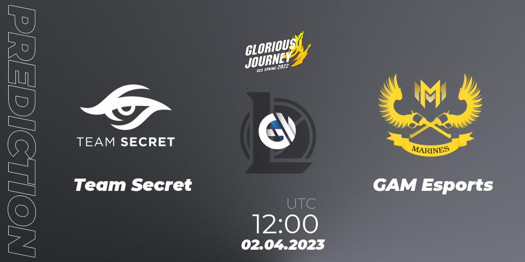 Team Secret vs GAM Esports: Betting TIp, Match Prediction. 02.04.23. LoL, VCS Spring 2023 - Group Stage