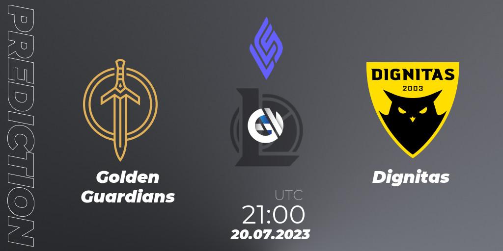 Golden Guardians vs Dignitas: Betting TIp, Match Prediction. 21.07.23. LoL, LCS Summer 2023 - Group Stage