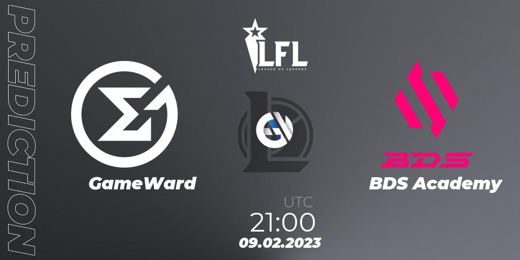 GameWard vs BDS Academy: Betting TIp, Match Prediction. 09.02.23. LoL, LFL Spring 2023 - Group Stage