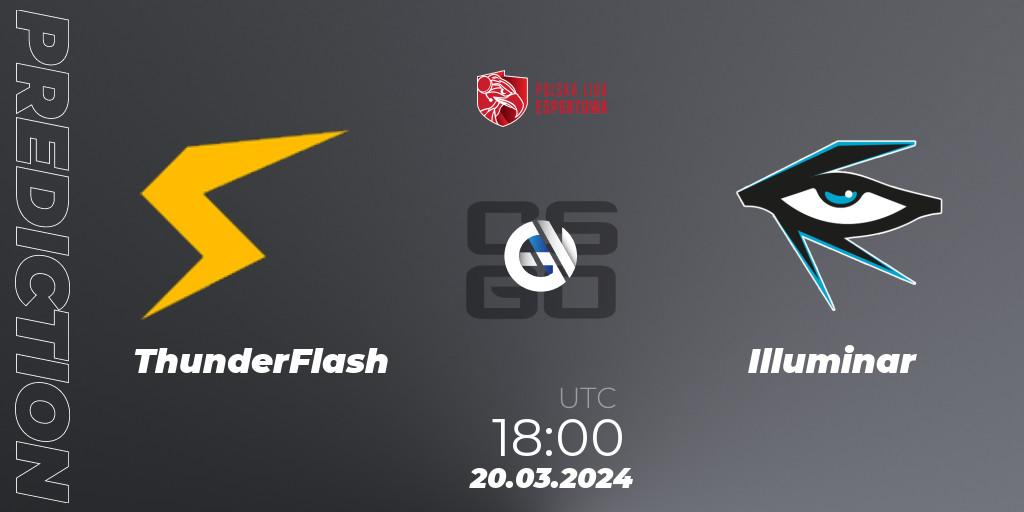 ThunderFlash vs Illuminar: Betting TIp, Match Prediction. 20.03.24. CS2 (CS:GO), Polska Liga Esportowa 2024: Split #1