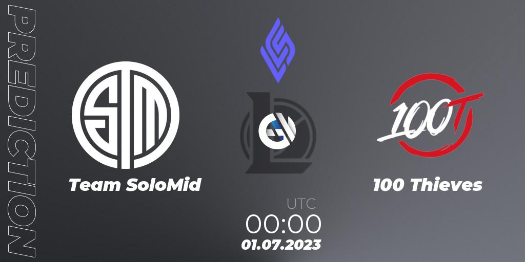 Team SoloMid vs 100 Thieves: Betting TIp, Match Prediction. 01.07.23. LoL, LCS Summer 2023 - Group Stage