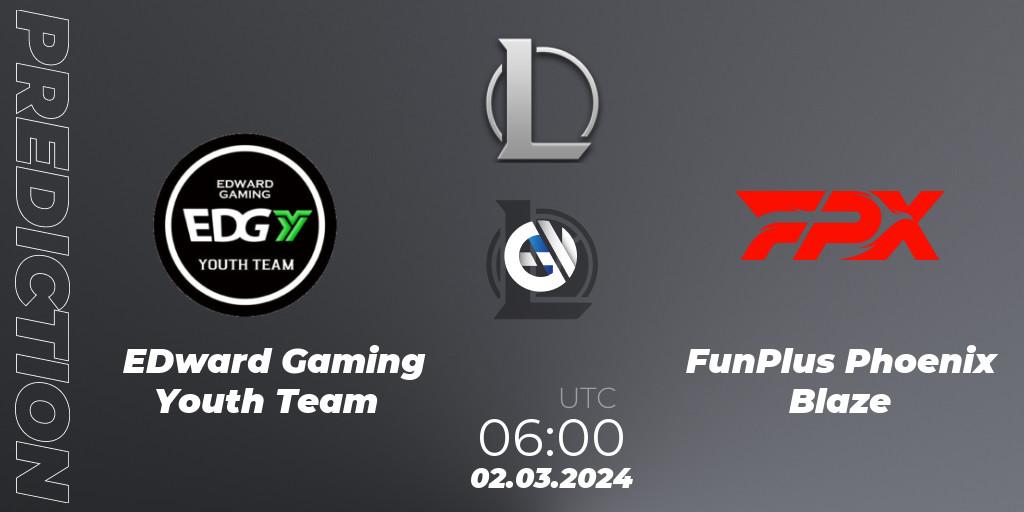 EDward Gaming Youth Team vs FunPlus Phoenix Blaze: Betting TIp, Match Prediction. 02.03.24. LoL, LDL 2024 - Stage 1