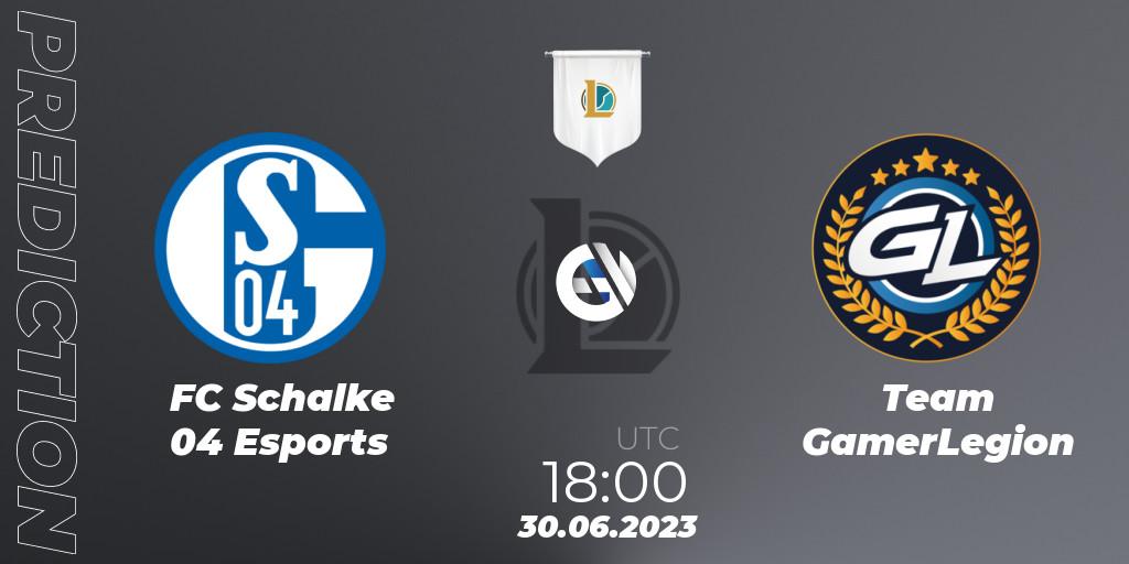 FC Schalke 04 Esports vs Team GamerLegion: Betting TIp, Match Prediction. 30.06.23. LoL, Prime League Summer 2023 - Group Stage