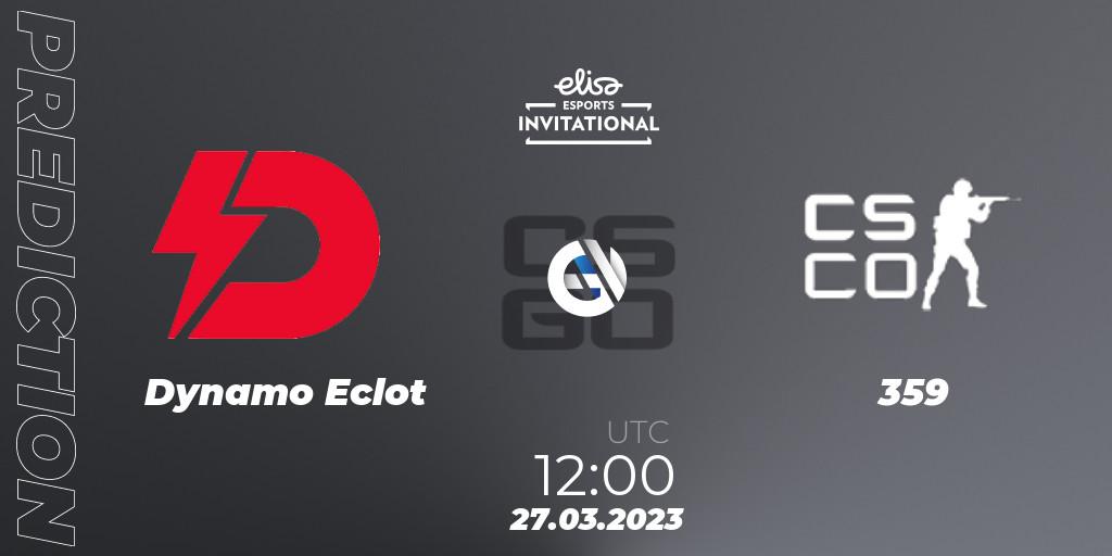 Dynamo Eclot vs 359: Betting TIp, Match Prediction. 27.03.23. CS2 (CS:GO), Elisa Invitational Spring 2023 Contenders