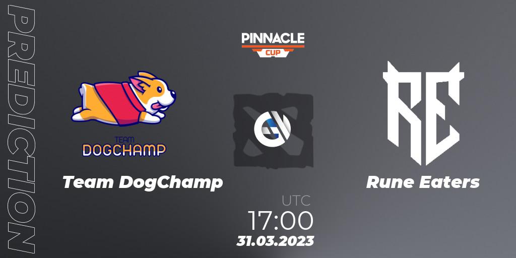 Team DogChamp vs Rune Eaters: Betting TIp, Match Prediction. 01.04.23. Dota 2, Pinnacle Cup: Malta Vibes - Tour 1