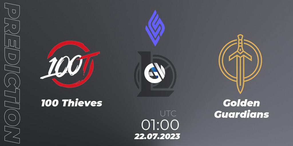 100 Thieves vs Golden Guardians: Betting TIp, Match Prediction. 22.07.23. LoL, LCS Summer 2023 - Group Stage