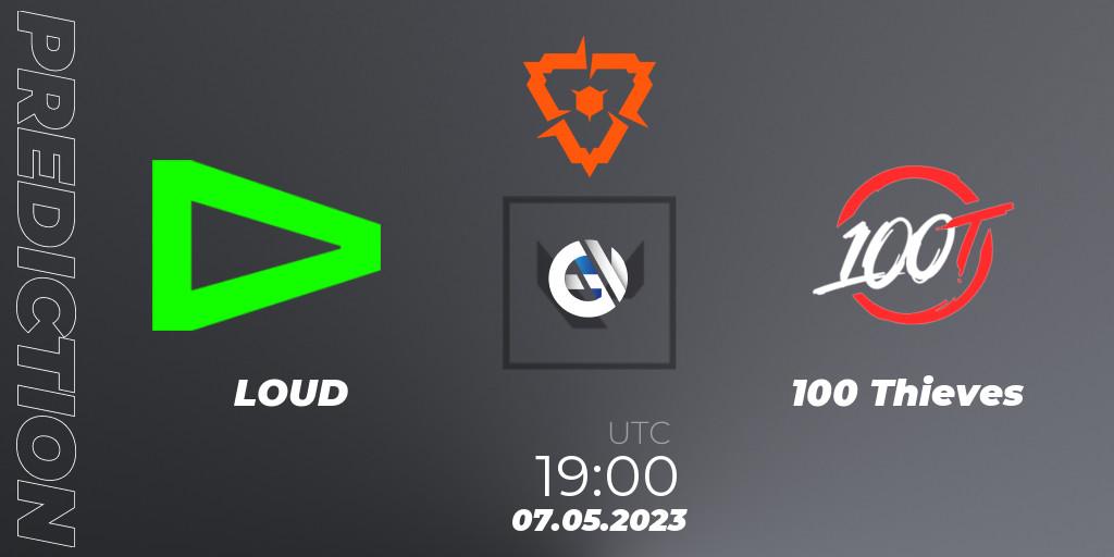 LOUD vs 100 Thieves: Betting TIp, Match Prediction. 07.05.23. VALORANT, VCT 2023: Americas League