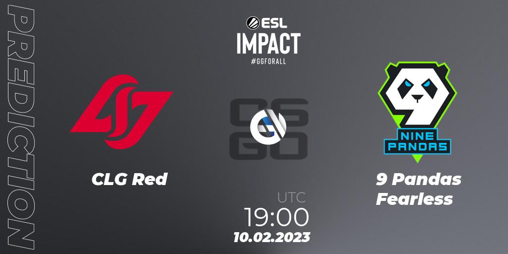 CLG Red vs 9 Pandas Fearless: Betting TIp, Match Prediction. 10.02.23. CS2 (CS:GO), ESL Impact Katowice 2023